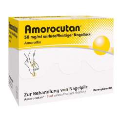 Amorocutan 50mg/ml wirkstoffhalt. Nagellack 3ml