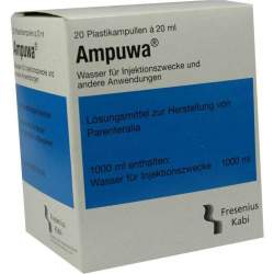 Ampuwa®, Lösungsmittel zur Herstellung von Parenteralia 20 Polyethylenampullen 20 ml