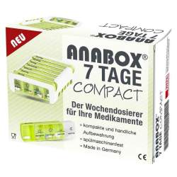 ANABOX Compact 7 Tage Wochendosierer grün/weiß