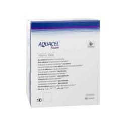 AQUACEL Foam nicht adhäsiv 10x10 cm Verband