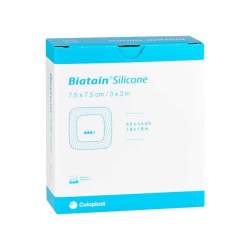 BIATAIN Silicone Schaumverband 7,5x7,5 cm