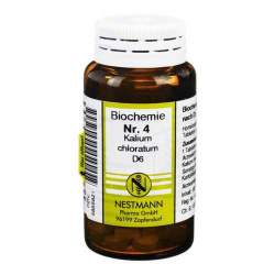 Biochemie 4 Kalium chlor. Nestmann D6 100 Tbl.