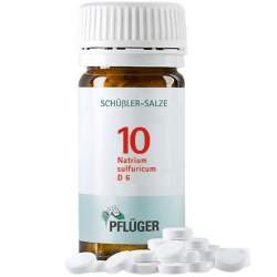 Biochemie Nr.10 Natrium sulf. D6 Pflüger 100 Tbl.