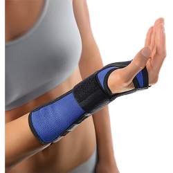 BORT Handgelenkstütze m.Aluschiene re.S blau