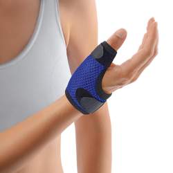BORT Soft Daumenschiene kurz L blau