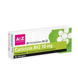 Cetirizin AbZ 10mg 20 Filmtbl.