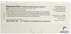 Dyskrasit D20 Weleda 8 x1ml Amp.