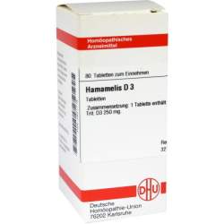 Hamamelis D3 DHU 80 Tbl.