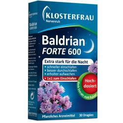 Klosterfrau Baldrian forte 600 Nervenruh 30 überzogene Tbl.