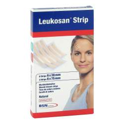 LEUKOSAN Strip Natural 2 Blatt 6/3 Streifen
