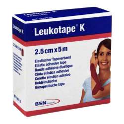 LEUKOTAPE K 2,5 cm rot
