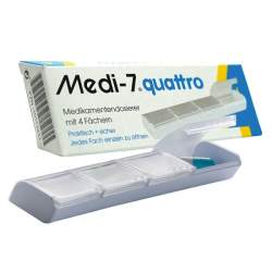 MEDI 7 quattro Medikamentendosierer 4-Fächer weiß