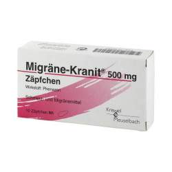 Migräne-Kranit® 500mg 10 Zäpfchen