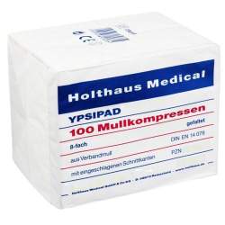 MULLKOMPRESSEN Ypsipad 7,5x7,5 cm unsteril 8fach