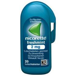 Nicorette freshmint 2mg 20 Lutschtbl. gepresst