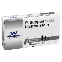 P Suppos Weiss Lichtenstein 10 Zäpfchen