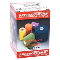 PRESSOTHERM Kohäsive Bandage 8 cmx4 m schwarz