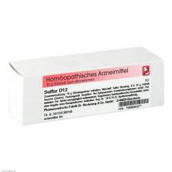 Sulfur D12 Reckeweg 10 g Glob.